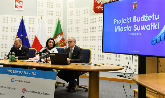 Władze miasta przedstawiły projekt budżetu Suwałk na rok 2025