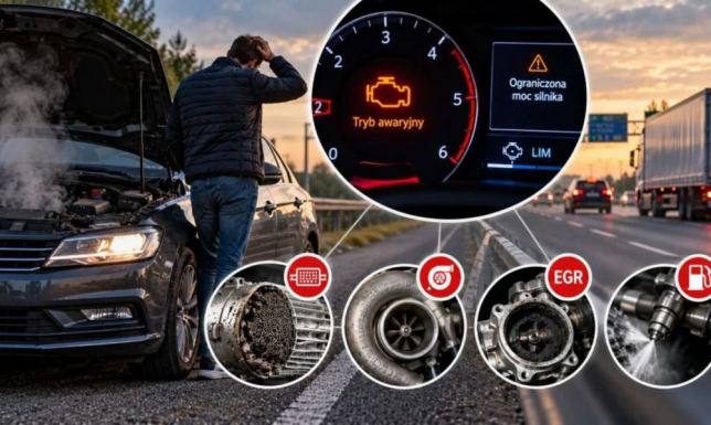 Nagły spadek mocy na autostradzie – przyczyny i tryb awaryjny silnika