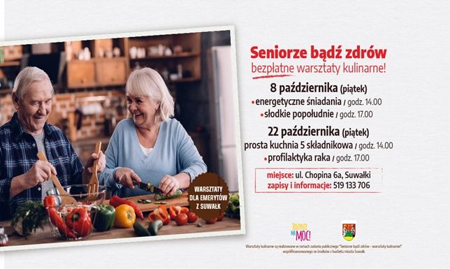 Fundacja Jedzenie ma moc, warsztaty kulinarne w Suwałkach