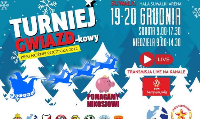 Turniej piłki nożnej dzieci z rocznika 2012 w hali Suwałki Arena