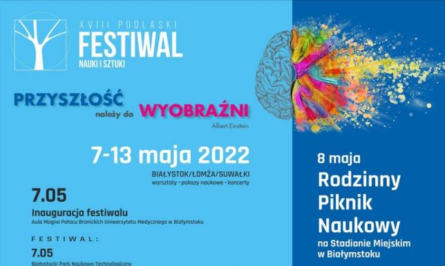 XVIII Podlaski Festiwal Nauki I Sztuki - ruszyła rejestracja XVIII Podlaski Festiwal Nauki I Sztuki - ruszyła rejestracja