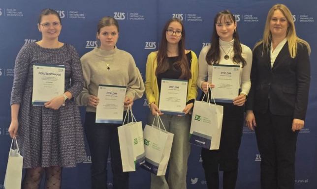 Uczniowie ZS 4 na podium wojewódzkiego etapu olimpiady ZUS Olimpiada pod hasłem: Warto wiedzieć więcej o ubezpieczeniach społecznych