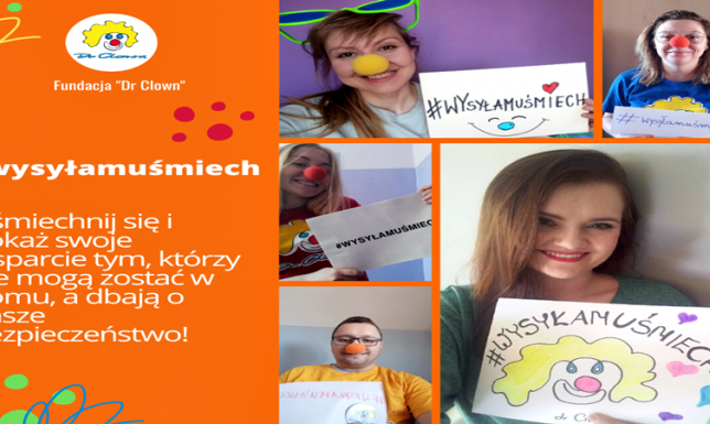 #wysyłamuśmiech – akcja Fundacji „Dr Clown”