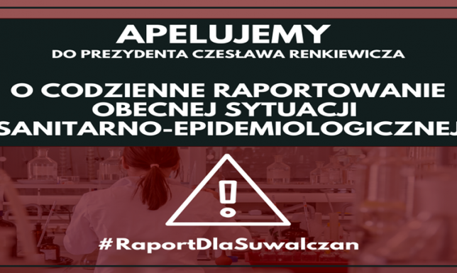 Suwalczanie pytają o codzienne raporty sytuacji sanitarno-epidemiologicznej