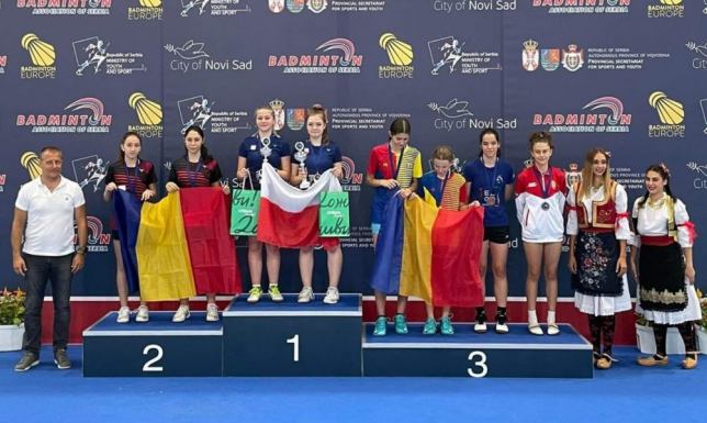 badmintonistki SKB Litpol-Malow Suwałki z tytułami Mistrzowskimi