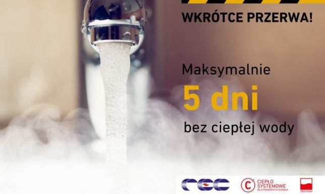 Przedsiębiorstwo Energetyki Cieplnej w Suwałkach poinformowało o przerwie w dostawie ciepłej wody