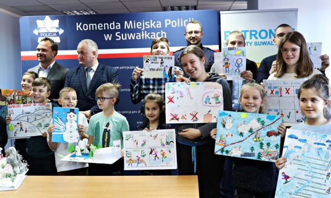 Konkurs plastyczny "Moje bezpieczne ferie zimowe 2023" w Suwałkach