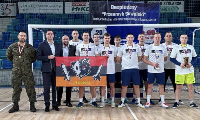 turniej piłkarski pod hasłem „Bezpieczny Przesmyk Suwalski”