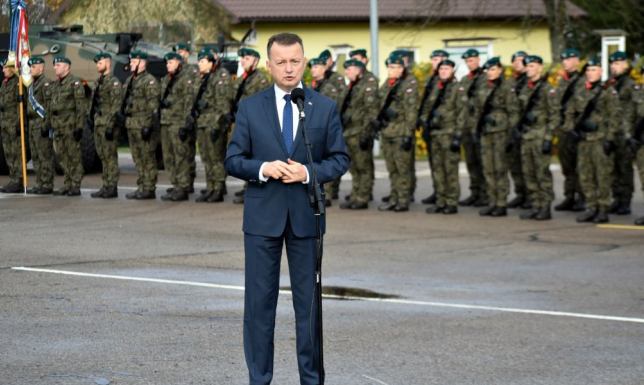 Przysięga wojskowa w 14 pułku przeciwpancernym w Suwałkach