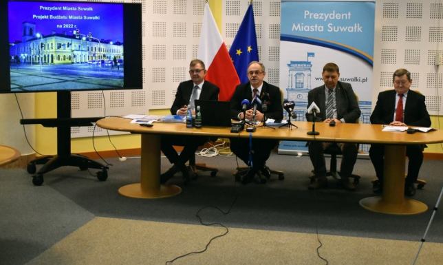 Prezentacja projektu budżetu Miasta Suwałki na 2022 rok