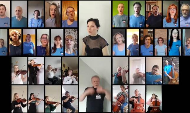 Suwalscy chórzyści zaśpiewali psalm online Suwalscy chórzyści zaśpiewali psalm online