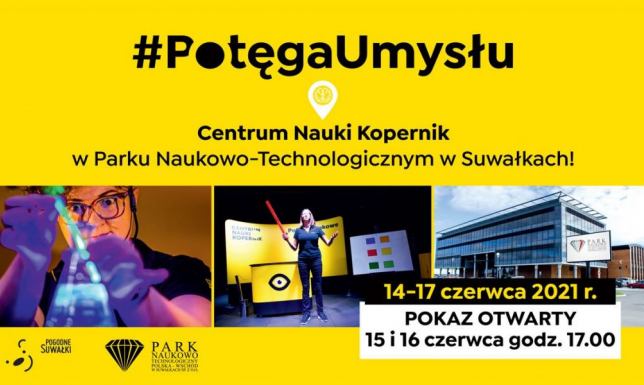wydarzenie #PotęgaUmysłu w Parku Naukowo-Technologicznym w Suwałkach