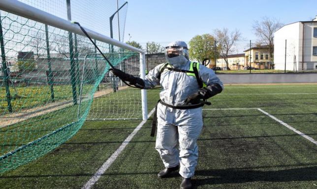 Dezynfekują orliki w Suwałkach - żłobki i przedszkola następne