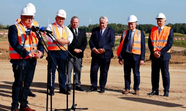 Wizyta ministrów na budowie trasy Suwałki-Budzisko Spotkanie ministrów Polski i Litwy