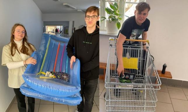 Dzień bez plecaka w I LO No Backpack Day, I Liceum Ogólnokształcące w Suwałkach