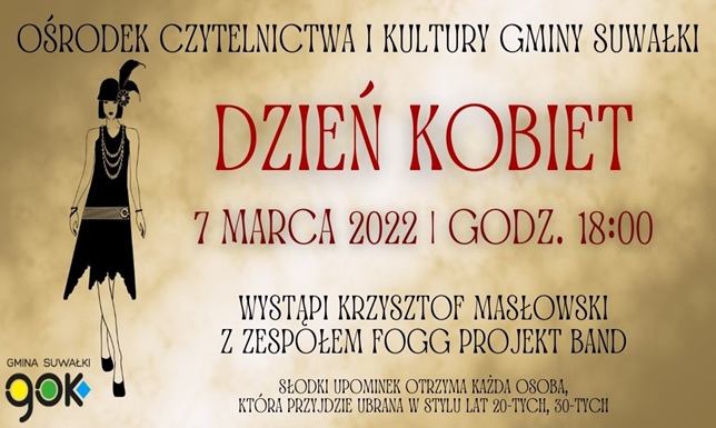 Zapraszają na koncert z okazji Dnia Kobiet Zespół zaprezentuje się w programie piosenek Mieczysława Fogga