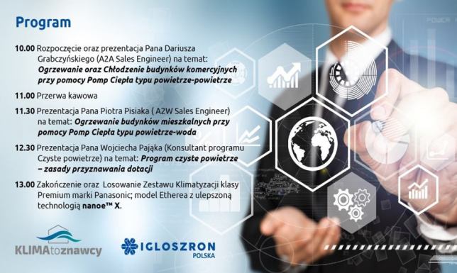 KLIMAtoznawcy oraz IGLOSZRON POLSKA zapraszają na prezentację nowoczesnych systemów grzewczych