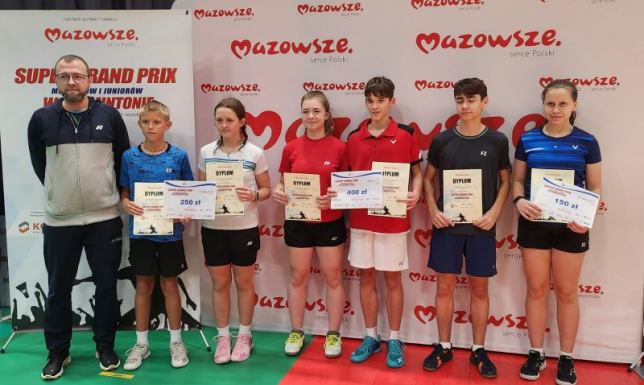 Sześć medali zdobyli suwalscy badmintoniści podczas Super Grand Prix