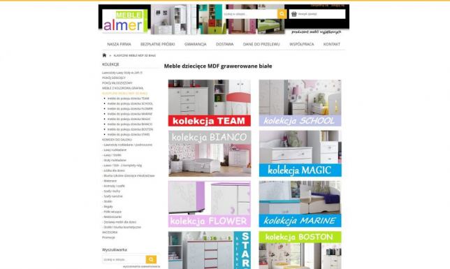 Meble dziecięce białe - Polski producent ALMER MEBLE