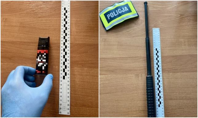 Chciał wejść na mecz Ślepska z gazem i pałką Gaz pieprzowy oraz pałkę teleskopową posiadał przy sobie 19-latek
