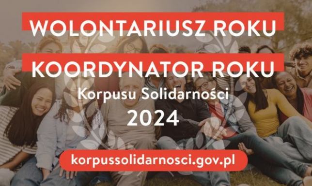 Konkursy WOLONTARIUSZ i KOORDYNATOR ROKU 2024