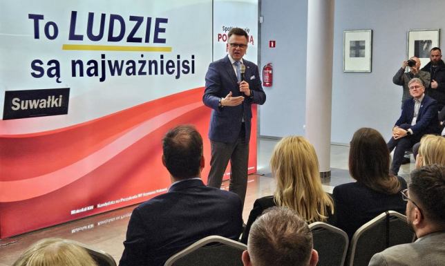 Z wizytą w województwie podlaskim przebywa Szymon Hołownia