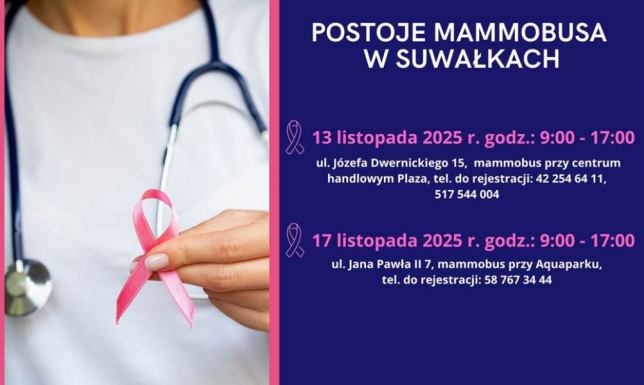 bezpłatnie i bez skierowania wykonaj badanie mammograficzne