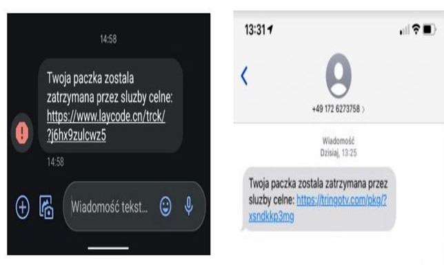 Uwaga na SMS-owych oszustów  "Twoja paczka została zatrzymana przez służby celne". To próby oszustwa.