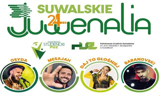 Juwenalia PUZ: Mesajah, Baranovski, Osyda i Daj To Głośniej na Bulwarach nad Czarną Hańczą zagrają gwiazdy: pop, rock, reagge i disco polo/folk