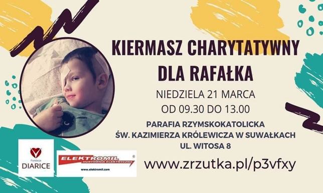 kiermasz charytatywny dla Rafałka z Suwałk