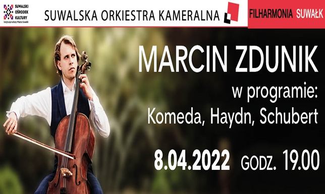 Filharmonia Suwałk. Koncert na wiolonczelę i orkiestrę Na scenie SOK wystąpi Suwalska Orkiestra Kameralna pod dyrekcją Krzysztofa J. Kozakiewicza