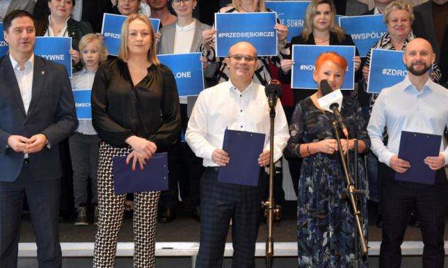 komitet wyborczy "Wspólne Suwałki". Karol Korneluk kandyduje na prezydenta