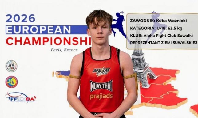 Kuba Woźnicki z Alpha Fight Club Suwałki zdobył brązowy medal