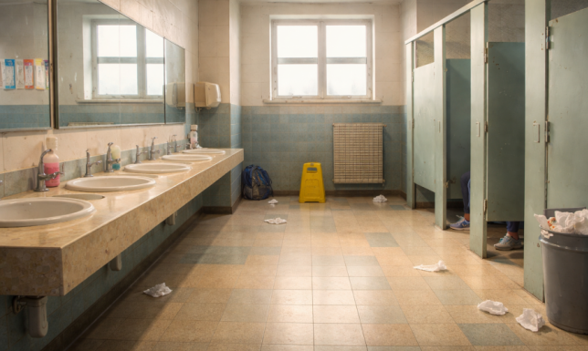 Remonty szkolnych łazienek są prowadzone na bieżąco