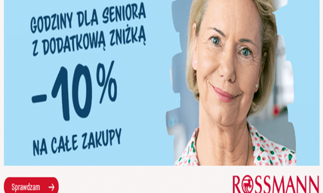 Rossmann przedłuża promocję dla osób 60+