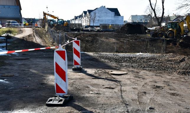pierwszy etap prac związanych z rozbudową ulicy Muzycznej