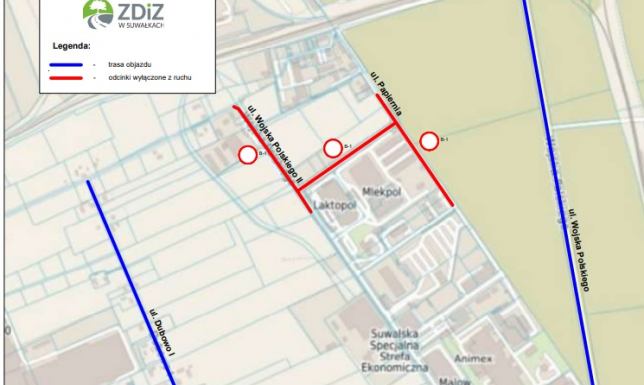 Opóźni się otwarcie dla ruchu ul. Wojska Polskiego II w Suwałkach