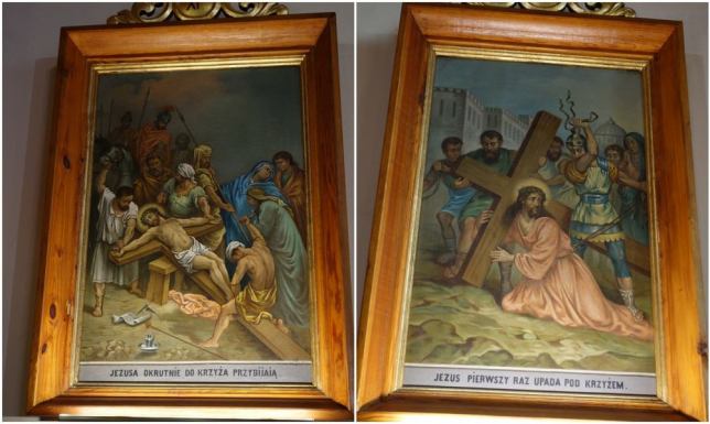 Zespół 14 obrazów stacji Drogi Krzyżowej w Parafii Św. Anny w Smolnikach