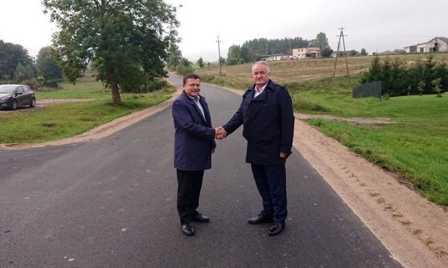 Wyremontowana droga powiatowa Suwałki - Potasznia - Okrągłe – Jeleniewo