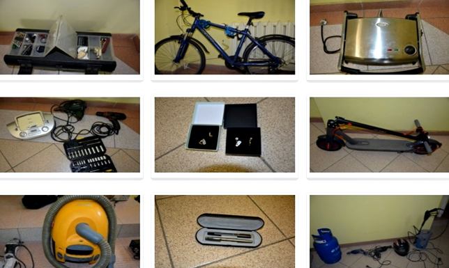 Suwalscy policjanci odzyskali przedmioty prawdopodobnie pochodzące z kradzieży