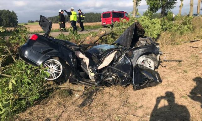 24-letni kierowca zginął na miejscu