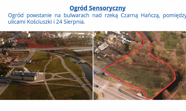 9 firm chce wybudować Park Sensoryczny w Suwałkach Park sensoryczny – zagospodarowanie terenu pomiędzy ul. 24 Sierpnia a ul. T. Kościuszki
