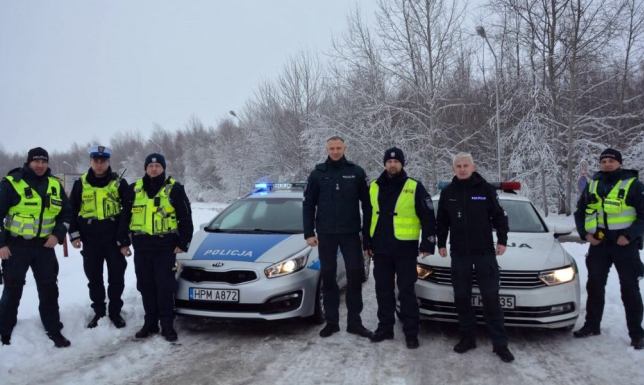 Drogówka z Polski i Litwy podsumowały współpracę podsumowanie współpracy policjantów z suwalskiej drogówki i litewskiego Mariampola