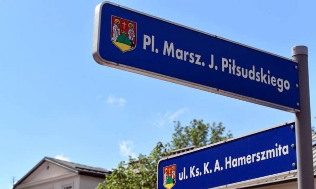 Plac Marszałka Piłsudskiego w Suwałkach zamknięty