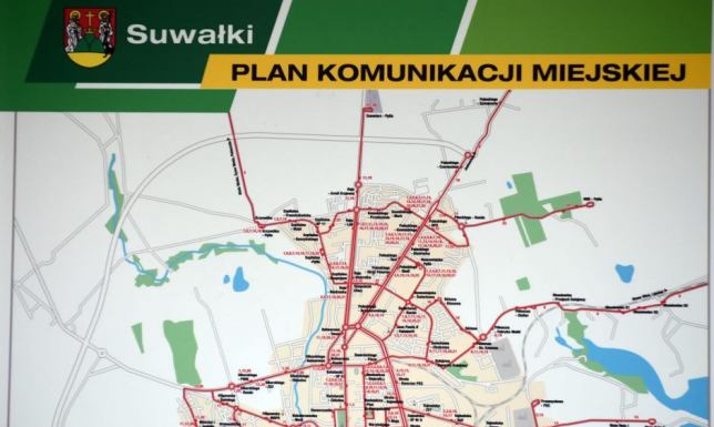 Plan komunikacji miejskiej linia nr 18