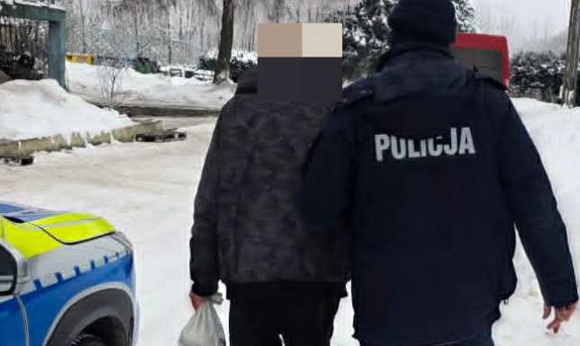 Mężczyzna trafił do ośrodka pomocowego