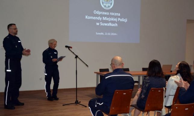 Roczna odprawa podsumowująca wyniki pracy suwalskiej policji