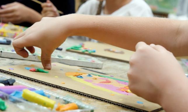 Zajęcia w Pracowni Sztuk Pięknych Mieczysława Iwaszko