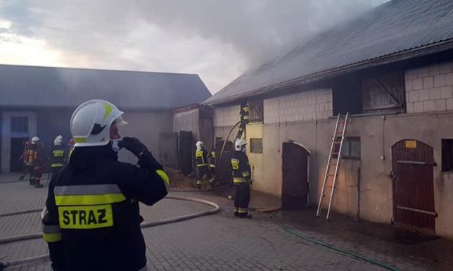 Płonęła obora koło Filipowa