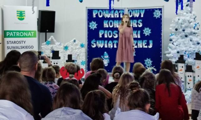 Międzyszkolny Konkurs Piosenki Świątecznej W pierwszej edycji konkursu wzięło udział 8 szkół z terenu powiatu suwalskiego